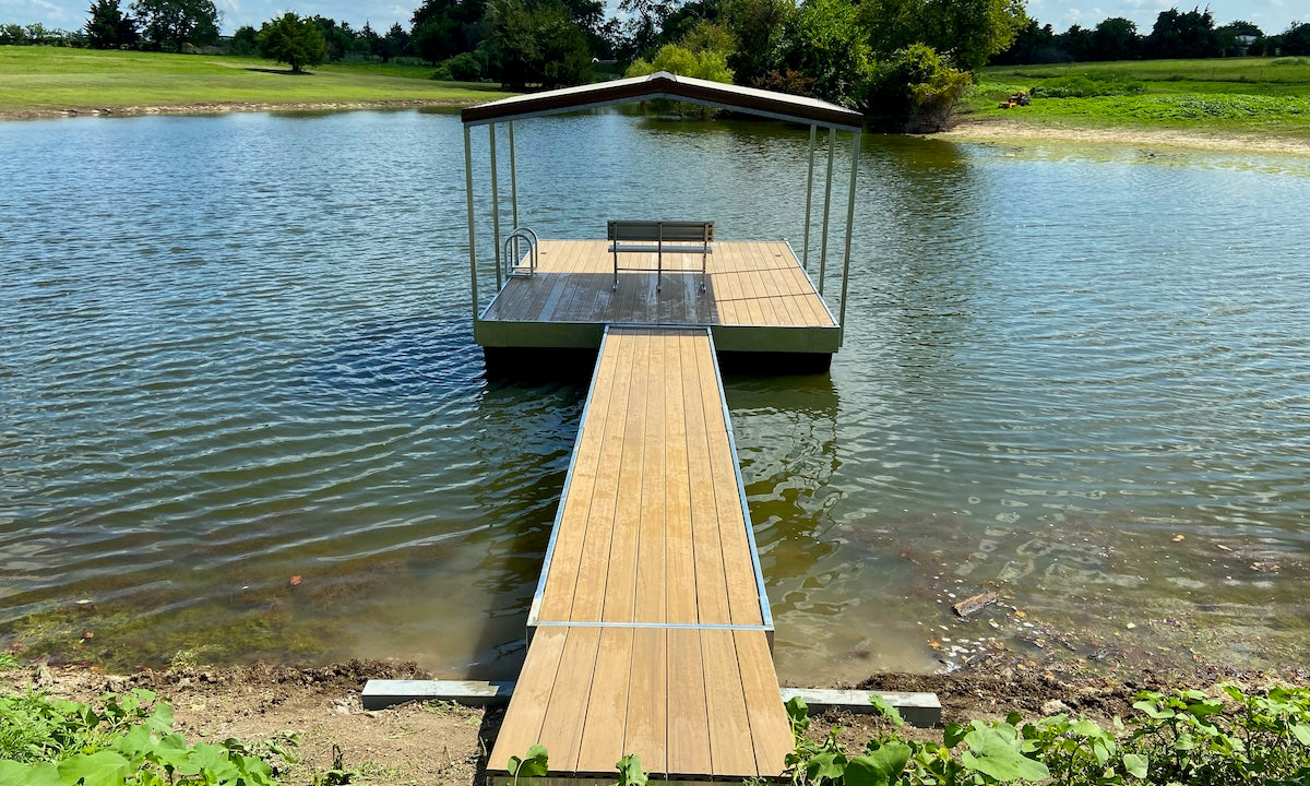 Deluxe Steel-framed Floating Docks – Pond King, Inc.