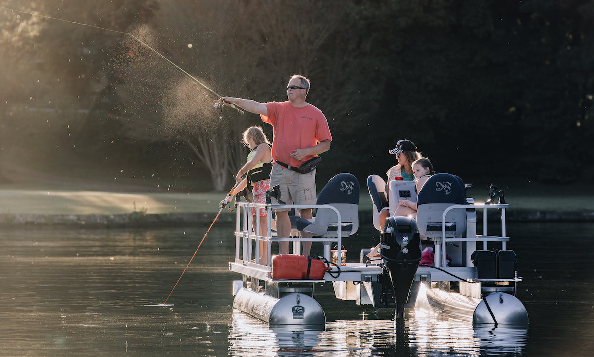 Man casting line from Elite