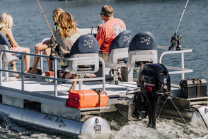Elite cruising on big lake with Tohatsu motor