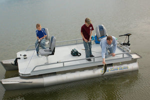 Stable enough to lean over the edge and land your fish.