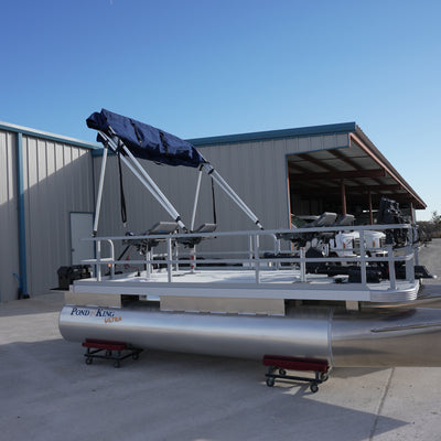 Around the boat is our extended railing package. 