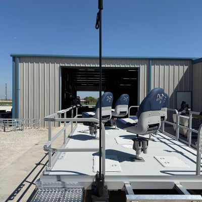 Small Pontoon Boat For Pond Fishing 