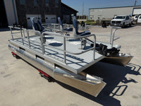 Around the boat is the extended railing package with gate. 