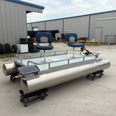 On the front right is the solar battery charger.
