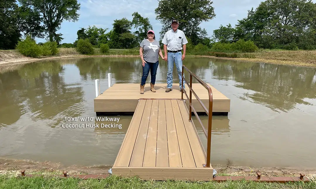 Aluminum-framed Floating Docks | Floating Fishing Docks for Ponds