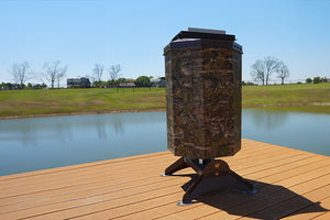 Fish Feeder on Dock