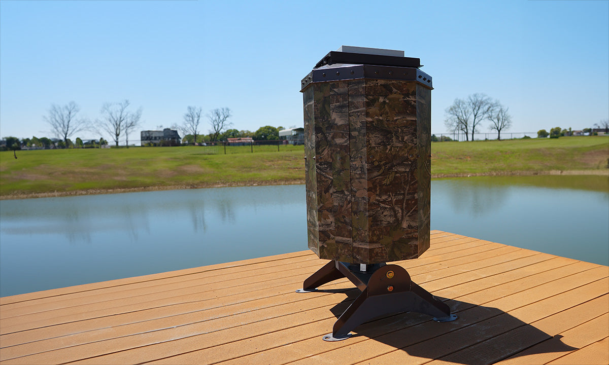 Fish Feeder on Dock