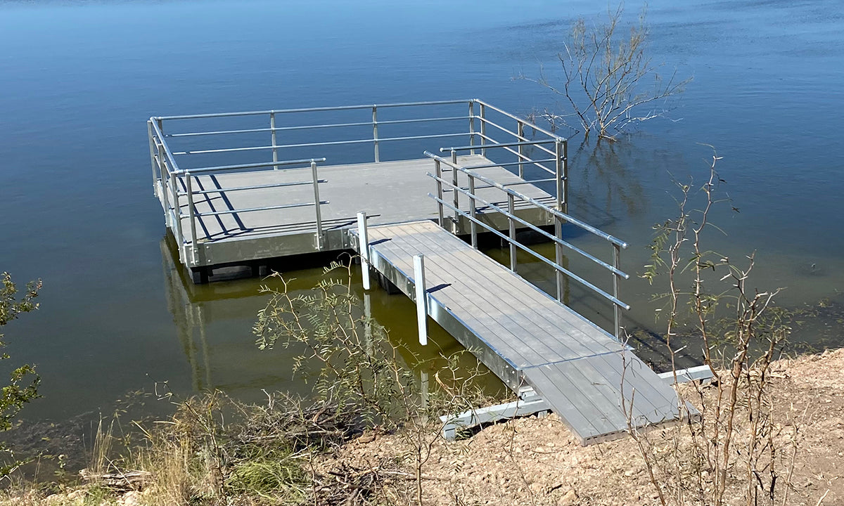 Standard Steel-framed Floating Docks-Copy – Pond King, Inc.