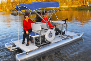 Pond Craft Mini Pontoon boats are customized, hand built, small fishing  pontoon boats. All aluminum, for a lifetime of fun on the water: Pond Craft  Custom Handmade Pontoon Boats
