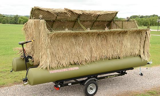 How to Grass and Blind a Hunting Boat