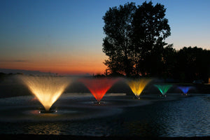 Kasco Aerating Fountain with Multi-Colored Lights