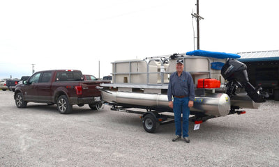 Easy to haul compact pontoon boat