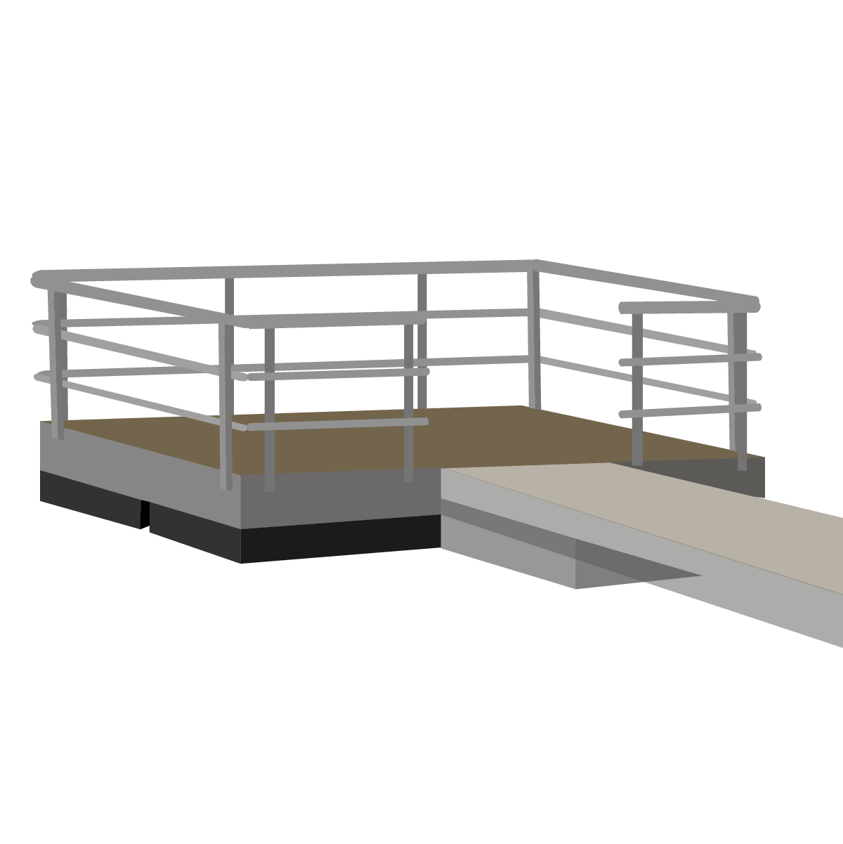 Standard Steel Deck Railing