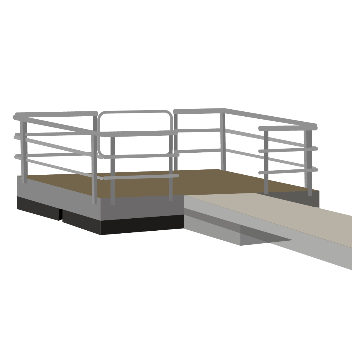 Standard Steel Deck Railing