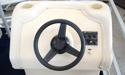 Pond King Lil' Cruiser steering console with switch panel & 12v receptacle