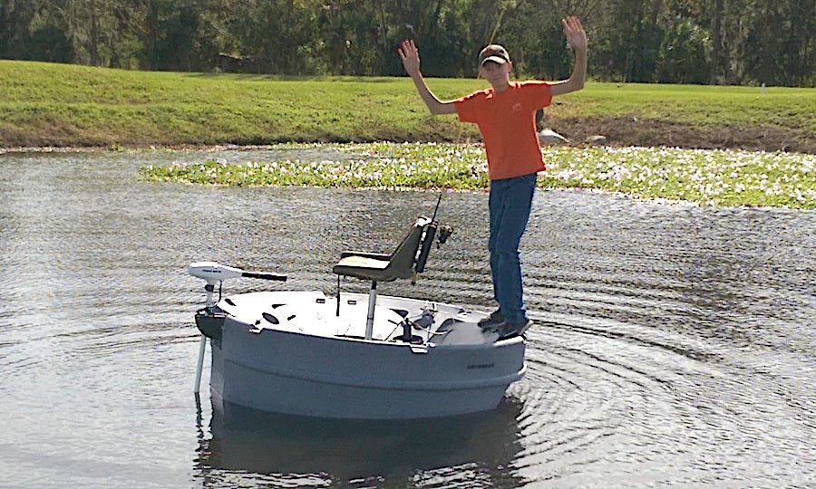 One-man Round Boat, Ultraskiff by Pond King